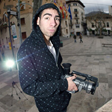 Pelayo Ruiz filming - Photo: Estefano Munar